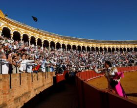 西班牙塞維利亞舉行新冠疫情以來首次鬥牛表演