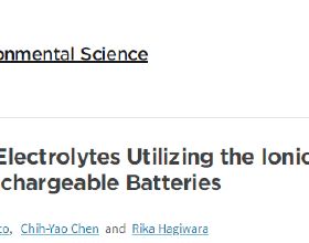 EES綜述——離子液體族準固態電解質在二次電池中的應用
