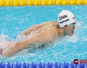 汪順獲得全運會男子400米混合泳冠軍