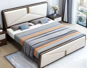 雙人床過時了！“新中式”實木床結實牢固，整潔美觀，太機智了
