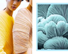 “幾何感”蘑菇褶，吹起夏日時尚風