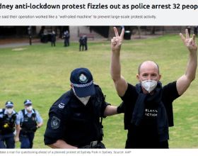 墨爾本和悉尼再爆發反封鎖抗議 數千警力部署現場