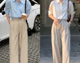 三四十歲女人穿“襯衫+闊腿褲”別總老一套！學會這3招，氣質高階