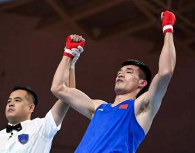全運會丨陳大祥獲得第十四屆全運會 拳擊-81級公斤級決賽冠軍