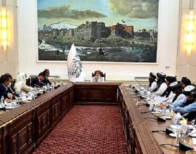 阿富汗臨時政府代理總理會見世衛組織總幹事