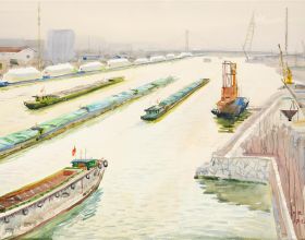 來這個展覽，看一個花甲畫家筆下的大運河