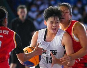 全運會-三人籃球女子19歲以下組1/4決賽：陝西隊勝湖北隊