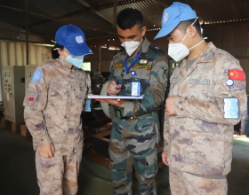 中國第11批赴南蘇丹維和醫療分隊全優透過聯合國裝備核查