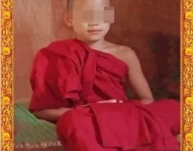 緬甸一寺廟小沙彌偷喝牛奶被打死