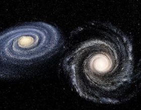 40億年後，銀河系與仙女座的星系碰撞，整個宇宙將為之閃爍