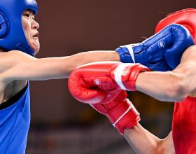 拳擊——女子69公斤級：谷紅奪冠