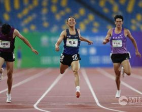 「圖集」全運會男子400米決賽，四川隊楊磊以45秒54奪得冠軍