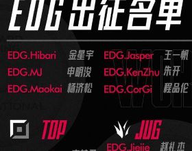 LOL-S11：EDG公佈世界賽陣容名單，打野替補Junjia，廠長缺席S11