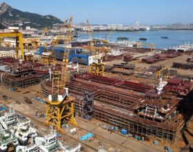 韓國船企9月新接訂單量居全球第二，不及中國一半