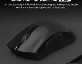 海盜船推出 SABRE RGB PRO 無線遊戲滑鼠：26000 DPI，710 元