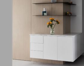 160平北歐風格裝修，藍色、白色和原木色組合，營造舒適溫馨小家