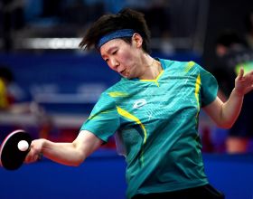 乒乓球——女子單打1/8決賽：王曼昱晉級八強