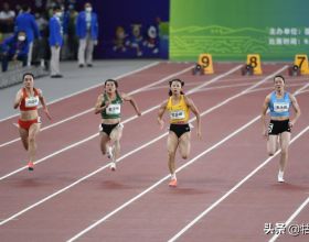 全運會女子百米奪冠 哪吒頭的葛曼棋如同踩上了風火輪