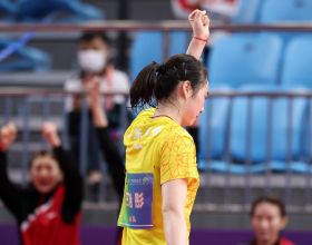 乒乓球——女團第一階段：山東隊勝上海隊