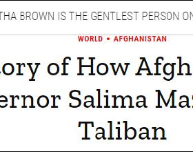 阿富汗女地方長官被塔利班處決？美媒：已秘密出逃美國