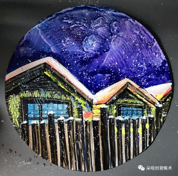 範畫 | 冬天來啦！一起來畫出北國風光雪鄉之夜的美麗吧