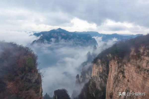 冬日雲海美出新高度！雨後的雲臺山“仙氣飄飄”