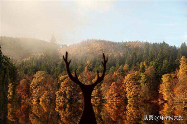 蘇格蘭秋色醉人 水中倒影宛如水墨畫