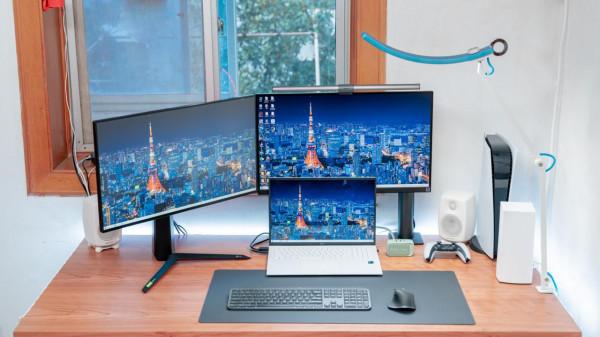PS5 雙屏桌面搭建指南：LG 27GP950 + LG 27UN880