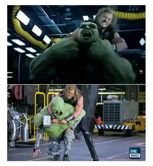 好萊塢大片特效前VS特效後對比,這相差也太大了 好萊塢大片特效前VS特效後對比,這相差也太大了