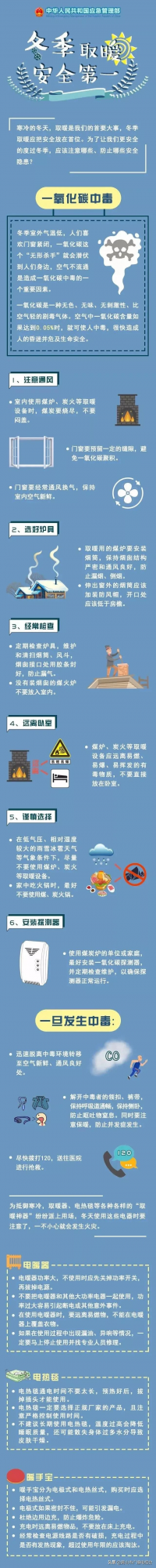 安全第一！冬季取暖謹記這些安全常識
