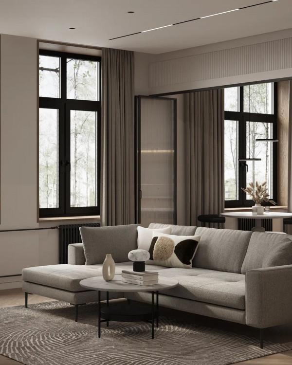 原木+高階灰，打造時尚現代感的舒適家居空間