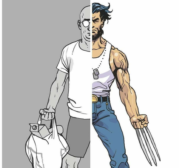 即使外表普通的男生，內心中說不定也藏著一個成為超級英雄的夢想