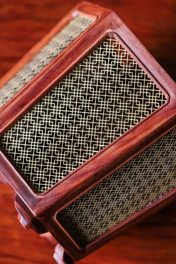 血檀×黃楊木 | 六稜筆筒