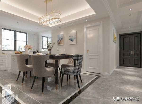 130㎡的家裝簡約美式，簡潔有設計感，整體那叫一個高大上，很美