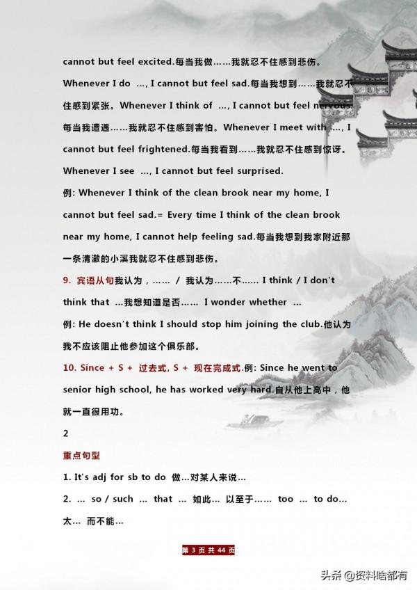 2021年中考英語：寫作黃金句型+範文！6大熱點話題+33篇優秀作文