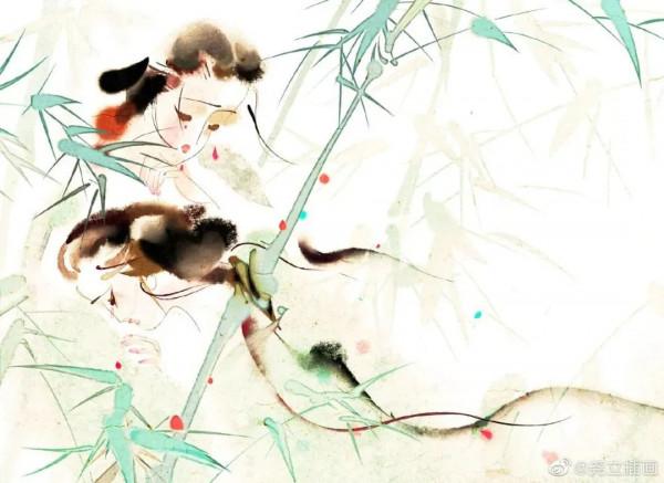 80後清華才女，把“詞牌名”畫成古風美人，每一張都忍不住儲存