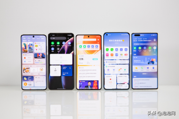 5款旗艦手機橫評對比，誰的負一屏更好用？