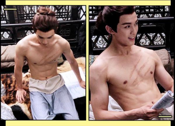 男星的腹肌有多炫，看到吳磊，網友表示：這聲老公我先叫