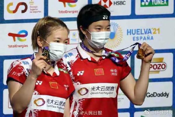 祝賀中國隊球員陳清晨/賈一凡奪得羽毛球世錦賽女雙冠軍 祝賀中國隊球員陳清晨/賈一凡奪得羽毛球世錦賽女雙冠軍