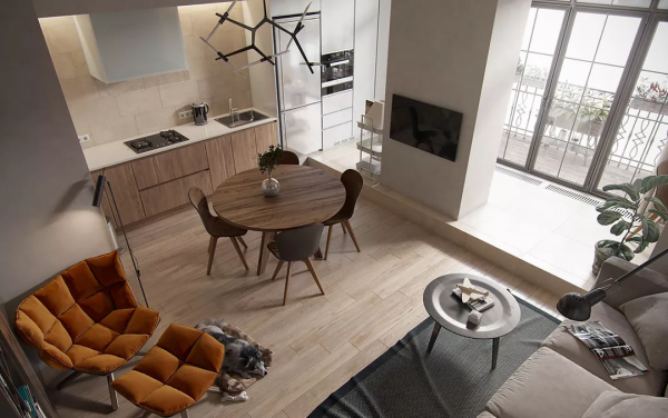 客餐廳一體化設計正流行，用窗點亮你的空間