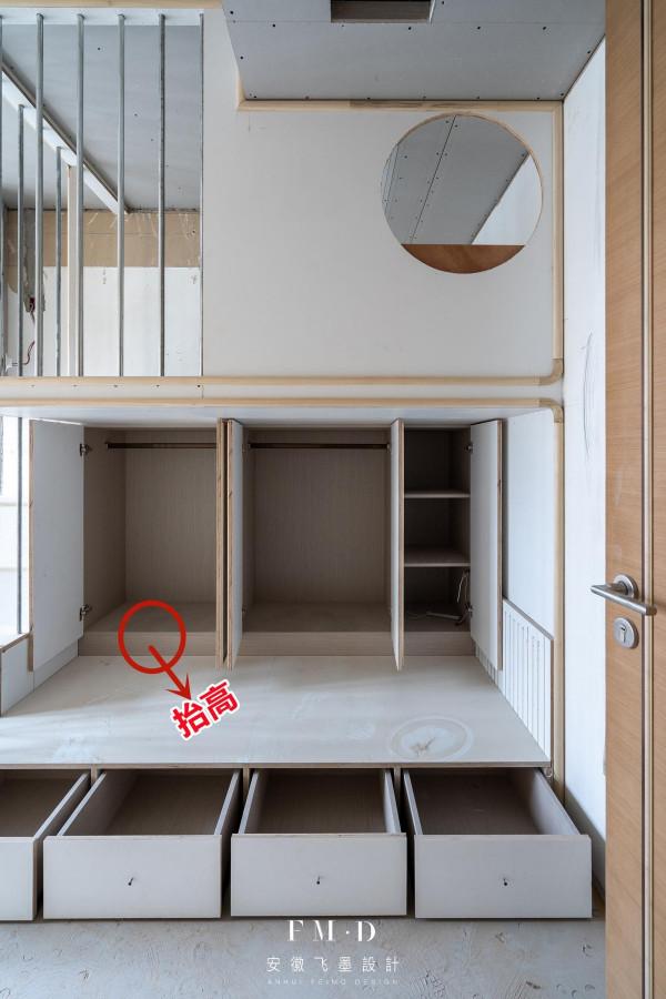 11㎡書櫃書桌一體化，上下雙層兒童床，樓梯鋼筋環繞好結實