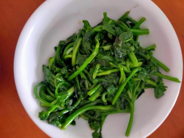 農村就是好，哪裡都能找到菜