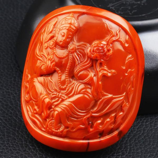 彰顯身份——南紅皮帶扣腰牌