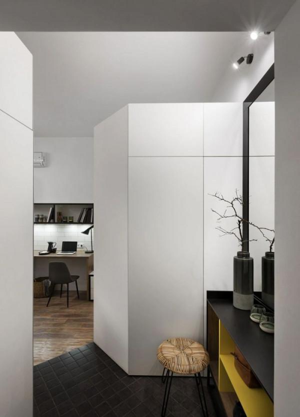 簡約單身小公寓設計，真正的麻雀雖小，五臟俱全