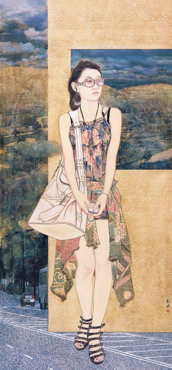 時尚的女人&mdash;&mdash;畫家範春曉現代工筆女性繪畫作品