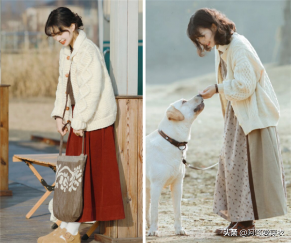 今春流行一種穿法，叫&OpenCurlyDoubleQuote;短外套&plus;長裙&rdquo;，洋氣顯高，150女生都適合