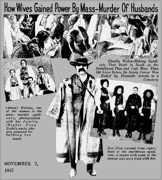 9年間300名男性被害，百年前匈牙利女性組團殺夫，為何沒判死刑？