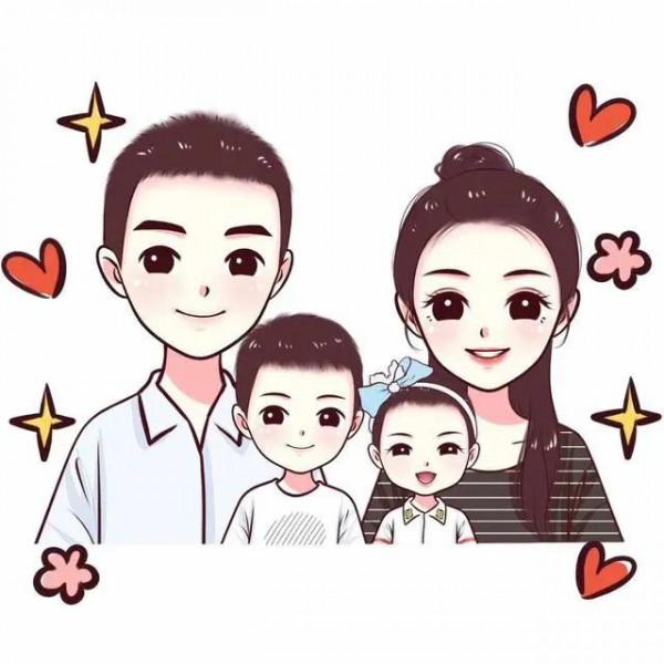 一家四口微信頭像 一家四口微信頭像