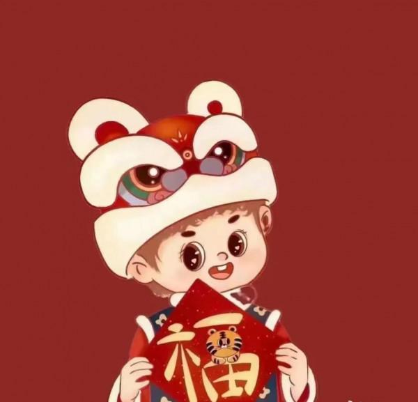 家庭版新年頭像，一家人就是要整整齊齊