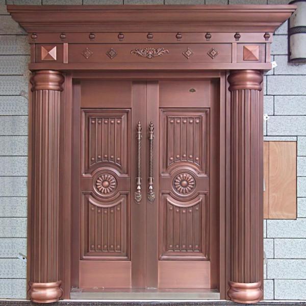 色澤鮮豔，高貴雅緻_不鏽鋼鍍銅門